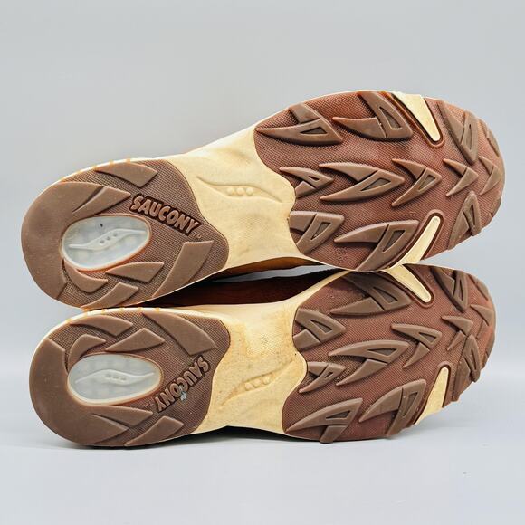 Saucony Shoes Mens 13 Brown Cordura 3D Grid Hurricane Trail Running Sneakers - Picture 8 of 11